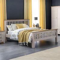 Click to view product details and reviews for Richmond Bed Slatted Grey Sizes Available. Click to view product details and reviews for Richmond Bed Slatted Grey Sizes Available.