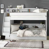 Click to view product details and reviews for Camelot Staircase Bunk Bed White. Click to view product details and reviews for Camelot Staircase Bunk Bed White.