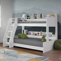 Click to view product details and reviews for Domino Triple Sleeper Bed White. Click to view product details and reviews for Domino Triple Sleeper Bed White.