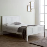 Click to view product details and reviews for Travis White Wooden Bed High Footend Sizes Available. Click to view product details and reviews for Travis White Wooden Bed High Footend Sizes Available.
