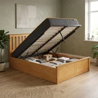 View Phoenix ottoman storage bed - 4ft small double - oak View Phoenix ottoman storage bed - 4ft small double - oak
