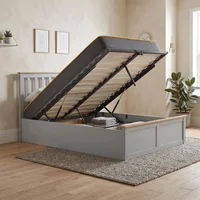 View Phoenix ottoman storage bed - 4ft small double - stone grey View Phoenix ottoman storage bed - 4ft small double - stone grey