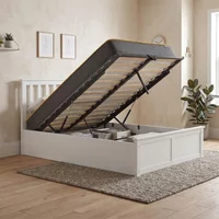 View Phoenix ottoman storage bed - 4ft small double - white View Phoenix ottoman storage bed - 4ft small double - white