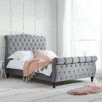 Click to view product details and reviews for Colorado Bed Grey Velvet Fabric Sizes Available. Click to view product details and reviews for Colorado Bed Grey Velvet Fabric Sizes Available.