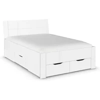 View Aditio bed - high gloss white - 4ft 6in double View Aditio bed - high gloss white - 4ft 6in double