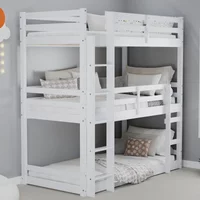 Click to view product details and reviews for Tressa Kids Triple Bunk Bed White. Click to view product details and reviews for Tressa Kids Triple Bunk Bed White.