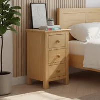 Click to view product details and reviews for Arlington Compact Bedside Cabinet 3 Drawer Oak. Click to view product details and reviews for Arlington Compact Bedside Cabinet 3 Drawer Oak.