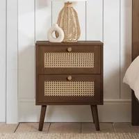 Click to view product details and reviews for Croxley Bedside Cabinet 2 Drawer Walnut And Rattan. Click to view product details and reviews for Croxley Bedside Cabinet 2 Drawer Walnut And Rattan.