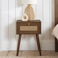 Click to view product details and reviews for Croxley Bedside Table 1 Drawer Walnut And Rattan. Click to view product details and reviews for Croxley Bedside Table 1 Drawer Walnut And Rattan.