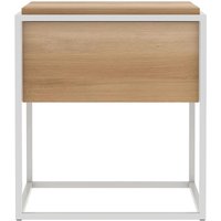 View Clearance - monolit bedside table - 1 drawer - white and oak - fss14443 View Clearance - monolit bedside table - 1 drawer - white and oak - fss14443