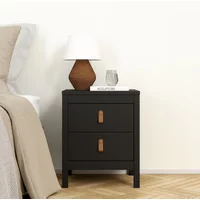Click to view product details and reviews for Barcelona Bedside Cabinet 2 Drawer Black. Click to view product details and reviews for Barcelona Bedside Cabinet 2 Drawer Black.