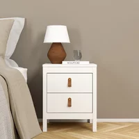 Click to view product details and reviews for Barcelona Bedside Cabinet 2 Drawer White. Click to view product details and reviews for Barcelona Bedside Cabinet 2 Drawer White.
