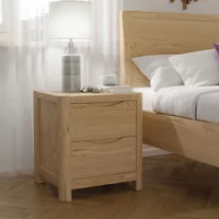 View Stockholm bedside table - 2 drawer - oak View Stockholm bedside table - 2 drawer - oak