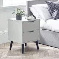 Click to view product details and reviews for Alba Grey Bedside Cabinet 2 Drawer. Click to view product details and reviews for Alba Grey Bedside Cabinet 2 Drawer.