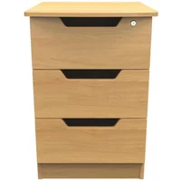 Click to view product details and reviews for Bella Bedside Cabinet 3 Drawer With Lock Oak. Click to view product details and reviews for Bella Bedside Cabinet 3 Drawer With Lock Oak.