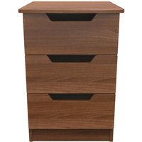 Click to view product details and reviews for Bella Bedside Cabinet 3 Drawer Walnut. Click to view product details and reviews for Bella Bedside Cabinet 3 Drawer Walnut.