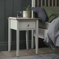 Click to view product details and reviews for Whitby Scandi Oak Soft Grey Bedside Table 1 Drawer. Click to view product details and reviews for Whitby Scandi Oak Soft Grey Bedside Table 1 Drawer.
