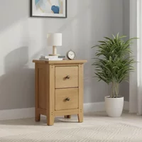 Click to view product details and reviews for Burford Narrow Bedside Cabinet 2 Drawer Oak. Click to view product details and reviews for Burford Narrow Bedside Cabinet 2 Drawer Oak.
