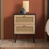 Click to view product details and reviews for Croxley Bedside Cabinet 2 Drawer Black And Rattan. Click to view product details and reviews for Croxley Bedside Cabinet 2 Drawer Black And Rattan.