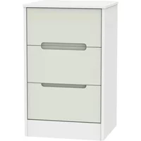 Click to view product details and reviews for Monaco Bedside Cabinet 3 Drawer Cashmere And White. Click to view product details and reviews for Monaco Bedside Cabinet 3 Drawer Cashmere And White.