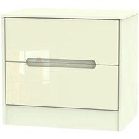 Click to view product details and reviews for Monaco Bedside Cabinet Wide 2 Drawer Cream Gloss. Click to view product details and reviews for Monaco Bedside Cabinet Wide 2 Drawer Cream Gloss.