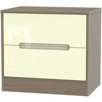 Click to view product details and reviews for Monaco Bedside Cabinet Wide 2 Drawer Cream Gloss And Toronto Walnut. Click to view product details and reviews for Monaco Bedside Cabinet Wide 2 Drawer Cream Gloss And Toronto Walnut.