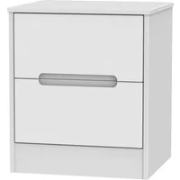 Click to view product details and reviews for Monaco Bedside Cabinet 2 Drawer White. Click to view product details and reviews for Monaco Bedside Cabinet 2 Drawer White.