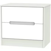 Click to view product details and reviews for Monaco Bedside Cabinet Wide 2 Drawer White And Cashmere. Click to view product details and reviews for Monaco Bedside Cabinet Wide 2 Drawer White And Cashmere.
