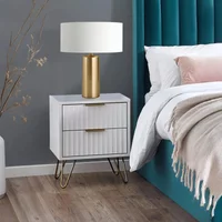 Click to view product details and reviews for Murano Bedside Cabinet 2 Drawer Ribbed White. Click to view product details and reviews for Murano Bedside Cabinet 2 Drawer Ribbed White.