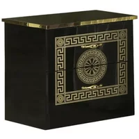 Click to view product details and reviews for New Serena Bedside Cabinet 2 Drawer Black Italian. Click to view product details and reviews for New Serena Bedside Cabinet 2 Drawer Black Italian.