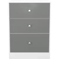 Click to view product details and reviews for Padstow Bedside Cabinet 3 Drawer Grey And White. Click to view product details and reviews for Padstow Bedside Cabinet 3 Drawer Grey And White.