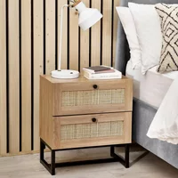 Click to view product details and reviews for Padstow Bedside Cabinet 2 Drawer Oak And Rattan. Click to view product details and reviews for Padstow Bedside Cabinet 2 Drawer Oak And Rattan.