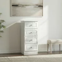 Click to view product details and reviews for Pembroke Chest Narrow 4 Drawer White Gloss. Click to view product details and reviews for Pembroke Chest Narrow 4 Drawer White Gloss.