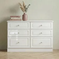 Click to view product details and reviews for Balmoral Chest 6 Drawer Midi White Gloss. Click to view product details and reviews for Balmoral Chest 6 Drawer Midi White Gloss.