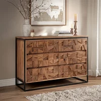 Click to view product details and reviews for Axis Acacia Wood Chest 6 Drawer Midi Geometric. Click to view product details and reviews for Axis Acacia Wood Chest 6 Drawer Midi Geometric.