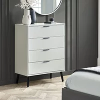 Click to view product details and reviews for Alba Grey Chest Of Drawers 4 Drawer. Click to view product details and reviews for Alba Grey Chest Of Drawers 4 Drawer.