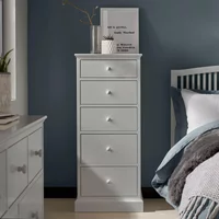 Click to view product details and reviews for Ashby Soft Grey Tall Chest 5 Drawer. Click to view product details and reviews for Ashby Soft Grey Tall Chest 5 Drawer.