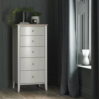 Click to view product details and reviews for Whitby Scandi Oak Soft Grey Chest 5 Drawer. Click to view product details and reviews for Whitby Scandi Oak Soft Grey Chest 5 Drawer.