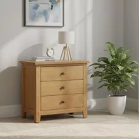 Click to view product details and reviews for Burford Small Chest 3 Drawer Oak. Click to view product details and reviews for Burford Small Chest 3 Drawer Oak.