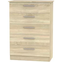 Click to view product details and reviews for Contrast Chest 5 Drawer Oak. Click to view product details and reviews for Contrast Chest 5 Drawer Oak.