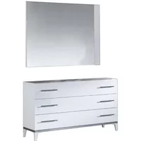 Click to view product details and reviews for Elegance Dresser 3 Drawer With Mirror White Italian. Click to view product details and reviews for Elegance Dresser 3 Drawer With Mirror White Italian.