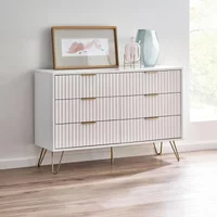 Click to view product details and reviews for Murano Chest Of Drawers 6 Drawer Wide Ribbed White. Click to view product details and reviews for Murano Chest Of Drawers 6 Drawer Wide Ribbed White.