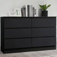 Click to view product details and reviews for Oslo Wide Chest 6 Drawer Black. Click to view product details and reviews for Oslo Wide Chest 6 Drawer Black.