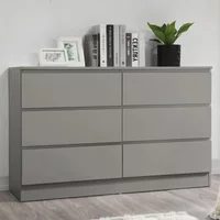 Click to view product details and reviews for Oslo Wide Chest 6 Drawer Grey. Click to view product details and reviews for Oslo Wide Chest 6 Drawer Grey.