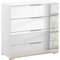 View Miramar mirrored chest - 4 drawer - alpine white View Miramar mirrored chest - 4 drawer - alpine white