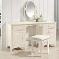 View Cameo double dressing table - white View Cameo double dressing table - white