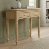 View Cromwell dressing table - 2 drawer - oak View Cromwell dressing table - 2 drawer - oak