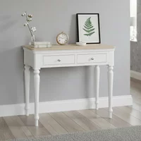 View Cromwell dressing table - 2 drawer - white painted View Cromwell dressing table - 2 drawer - white painted