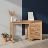 Click to view product details and reviews for Nimbus Dressing Table 3 Drawer Single Oak. Click to view product details and reviews for Nimbus Dressing Table 3 Drawer Single Oak.