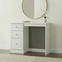 View Pembroke dressing table - single - 3 drawer - white View Pembroke dressing table - single - 3 drawer - white